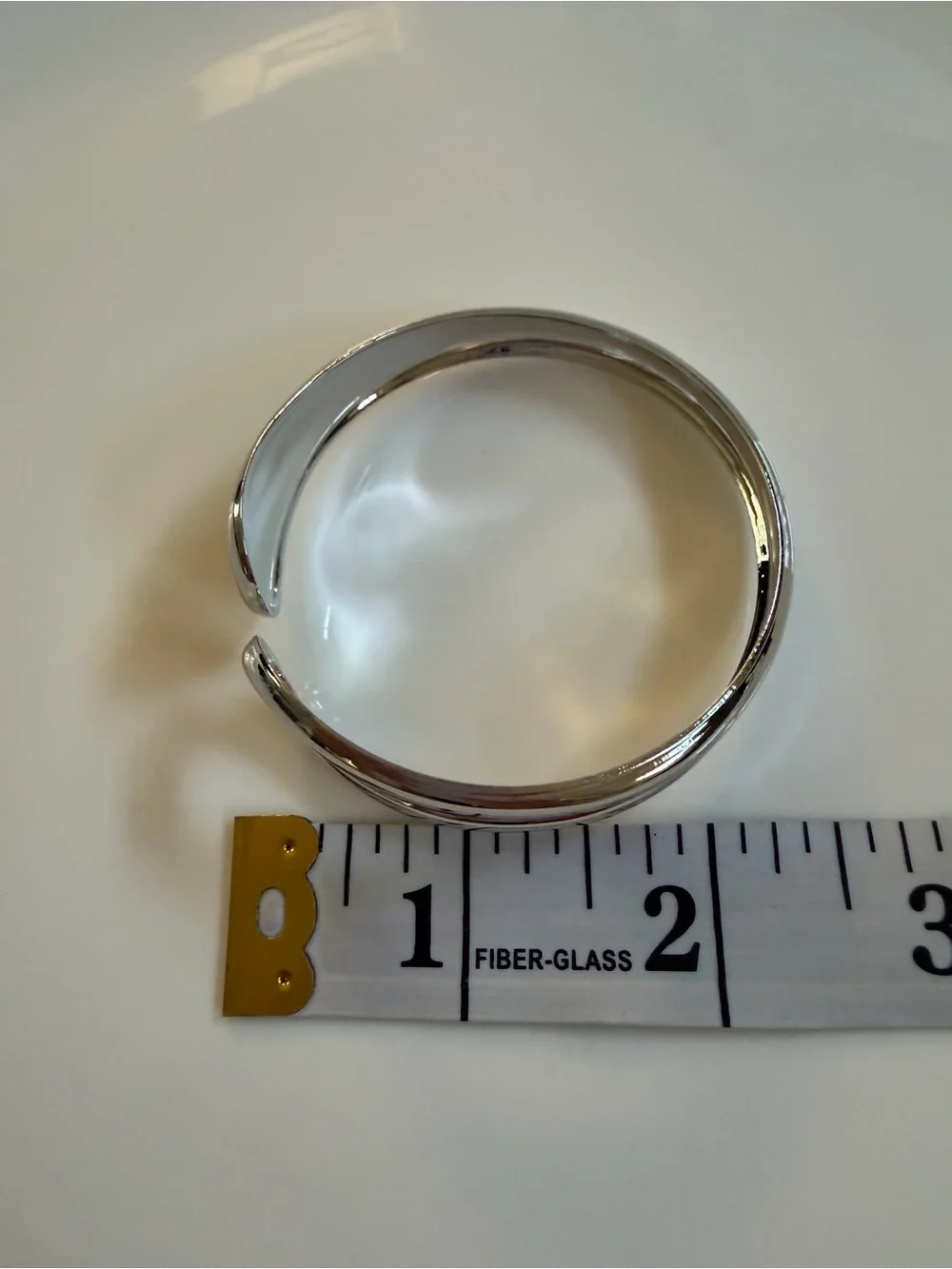 Elegant Silver Open Cuff Teardrop Bracelet - Jewelry